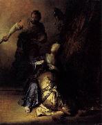 Rembrandt Peale Samson and Delilah oil